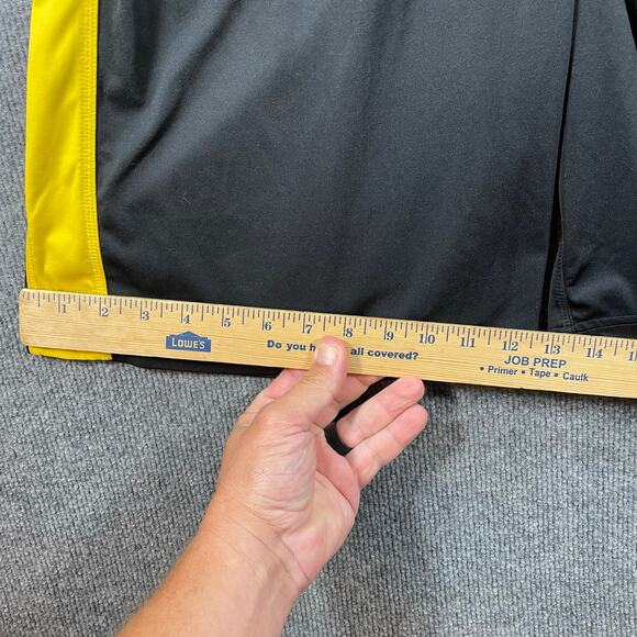 Nike Dri-Fit Live Strong Gym Shorts Men's Medium Black/Yellow Stretch Active - Picture 4 of 10